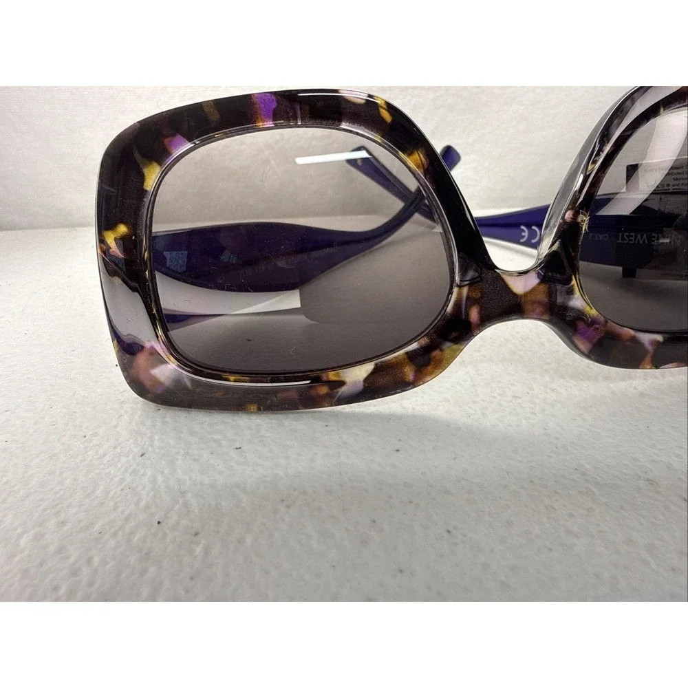 Nine West Women's Sunglasses Brown With Purple Tortoise Shell Very Cute!